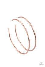 Load image into Gallery viewer, Rustic Roundabout - Copper Hoop Earrings
