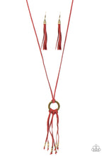 Load image into Gallery viewer, Feel at HOMESPUN - Red Necklace
