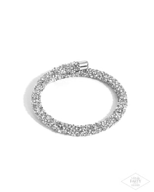 Roll Out The Glitz - Silver Bracelet