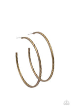 Load image into Gallery viewer, Rural Reserve - Brass Hoop Earrings