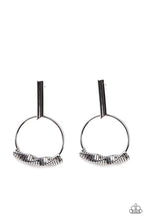 Load image into Gallery viewer, Set Into Motion - Black Gunmetal Post Earrings