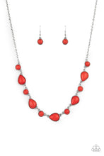 Load image into Gallery viewer, Heavenly Teardrops - Red Necklace