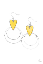Load image into Gallery viewer, Happily Ever Hearts - Yellow Earrings