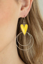 Load image into Gallery viewer, Happily Ever Hearts - Yellow Earrings