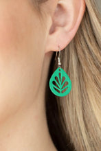 Load image into Gallery viewer, LEAF Yourself Wide Open - Green Earrings