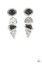 Load image into Gallery viewer, Earthy Extravagance - Black Post Earrings