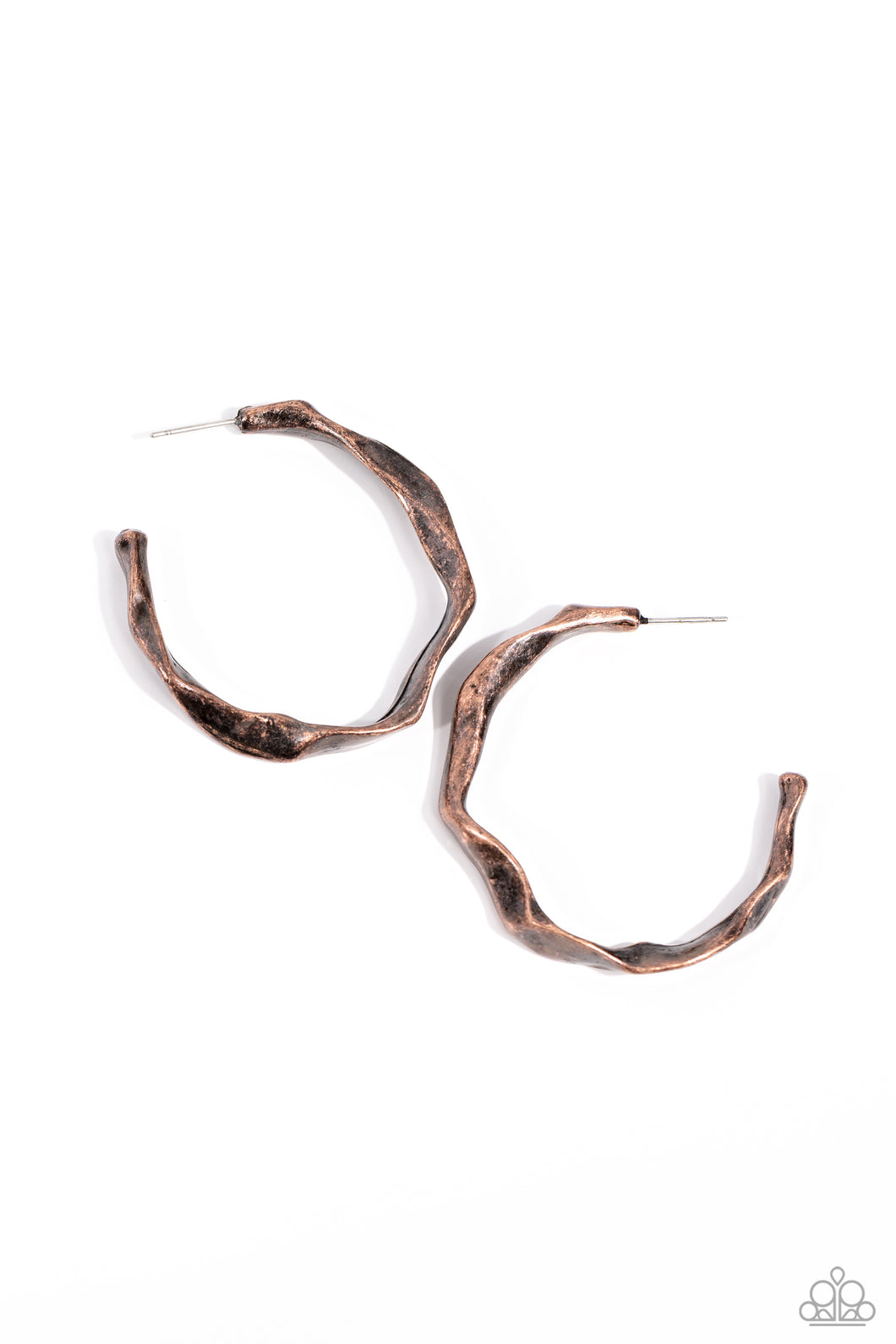 Coveted Curves - Copper Hoop Earrings