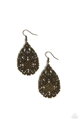 Meadow Magic - Brass Earrings