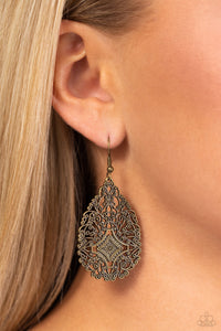 Meadow Magic - Brass Earrings