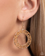 Load image into Gallery viewer, Vineyard Valentine - Gold Earrings