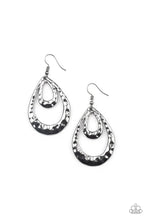 Load image into Gallery viewer, Museum Muse - Black Gunmetal Earrings