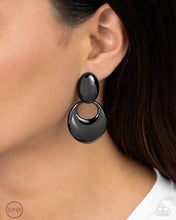 Load image into Gallery viewer, Urban Artistry - Black Gunmetal Clip-On Earrings