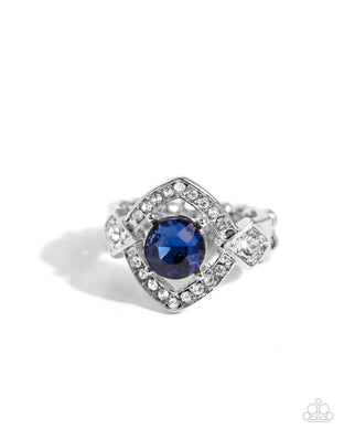 Undefeated Dazzle - Blue Dainty Ring