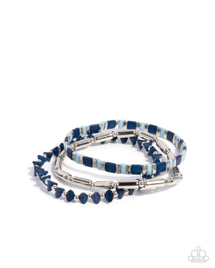 Serendipitous Stack - Blue Set of Bracelets