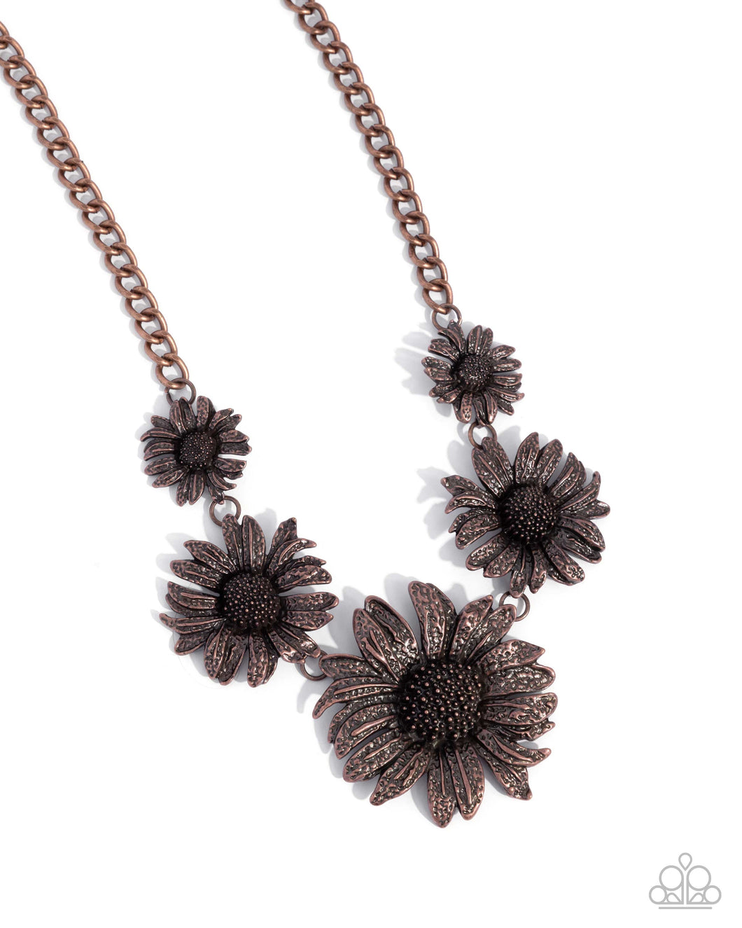 Sunflower Spring - Copper Necklace