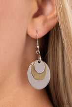 Load image into Gallery viewer, Hammered Homespun - Multi (Mixed Metals) Earrings