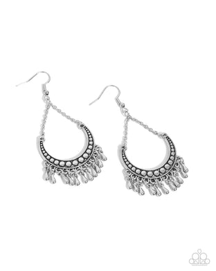 Melodic Moons - Silver Earrings