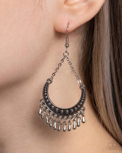 Melodic Moons - Silver Earrings