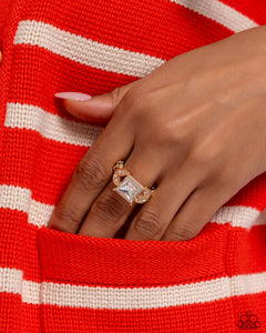 Deluxe Drama - Gold Dainty Ring