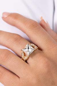 Deluxe Drama - Gold Dainty Ring
