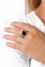 Load image into Gallery viewer, Deluxe Drama - Black Dainty Ring