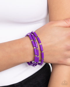 Radiantly Retro - Purple Bracelets