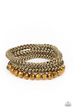 Load image into Gallery viewer, Gutsy and Glitzy - Brass Set of Bracelets