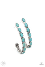 Load image into Gallery viewer, Kick Up a SANDSTORM - Blue Hoop Earrings