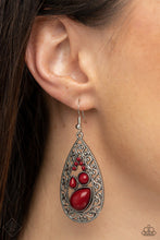 Load image into Gallery viewer, Nautical Daydream - Red Earrings