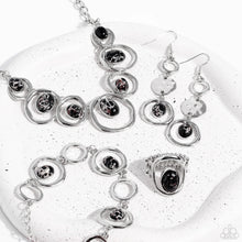 Load image into Gallery viewer, Marble Masterpiece - Black Ring