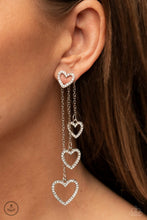 Load image into Gallery viewer, Falling In Love - White Double-Sided Post Earrings