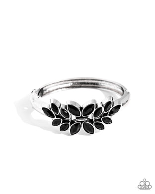 Glamorously Garnished - Black Bracelet