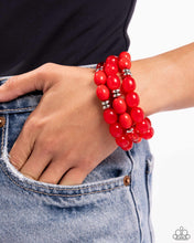 Load image into Gallery viewer, Coastal Coastin - Red Set of Bracelets