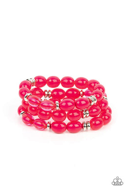Coastal Coastin - Pink Set of Bracelets