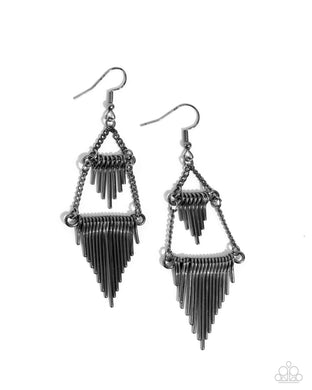 Greco Grotto - Black Earrings