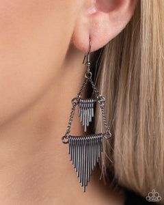 Greco Grotto - Black Earrings
