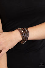 Load image into Gallery viewer, Studded Sensation - Brown Bracelet