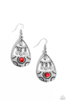 Country Cabana - Red Earrings