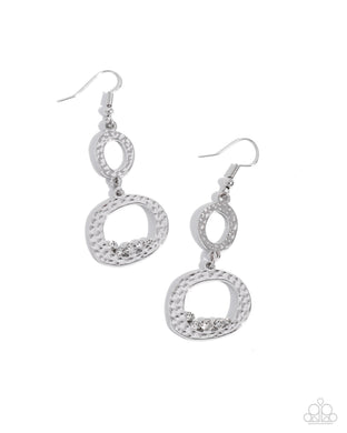 So Unexpected - White Earrings