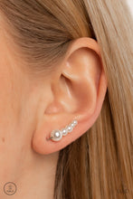 Load image into Gallery viewer, Dropping into Divine - White Ear Crawler Earrings