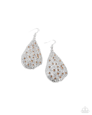 Stargazing Glamour - Brown Earrings