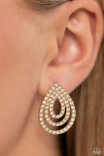 Load image into Gallery viewer, Red Carpet Reverie - Gold Post Earrings