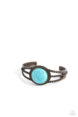 Sandstone Sojourn - Brass Bracelet