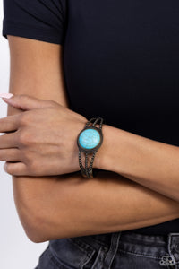 Sandstone Sojourn - Brass Bracelet