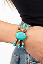 Load image into Gallery viewer, Stone Pools - Brass Bracelet