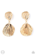 Load image into Gallery viewer, Metro Mermaid - Gold Clip-On Earrings