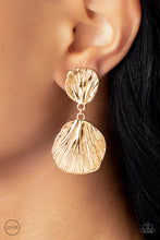 Load image into Gallery viewer, Metro Mermaid - Gold Clip-On Earrings