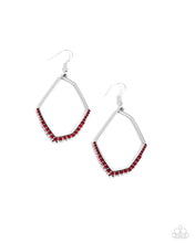 Load image into Gallery viewer, Bent on Success - Red Earrings