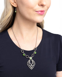 Contemporary Connections - Green Necklace