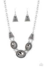 Load image into Gallery viewer, Textured TRAPEZOID - Silver Necklace
